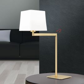 Veioze - Veioza/Lampa de masa pivotanta CARLTON alama/alb