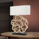 Veioze - Veioza/Lampa de masa lemn decorativ PEGGY