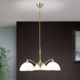 Candelabre, Lustre - Lustra suspendata stil clasic OLD LAMP 3L patina
