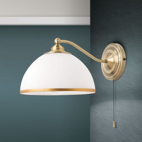 Aplice, corpuri de iluminat pentru pereti - Aplica de perete stil clasic OLD LAMP patina