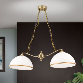 Pendule, Lustre suspendate - Lustra suspendata stil clasic OLD LAMP 2L patina