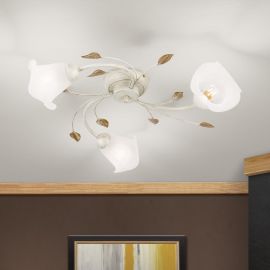 Candelabre, Lustre - Lustra aplicata design elegant SISI 3L ivory-gold