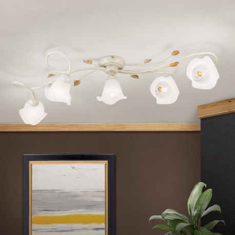 Candelabre, Lustre - Lustra aplicata design elegant SISI 5L ivory-gold