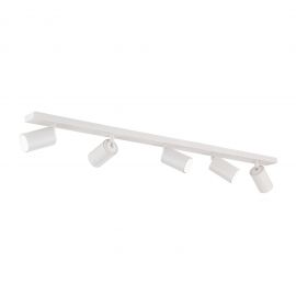 Plafoniere cu spoturi, Spoturi aplicate - Plafoniera cu 5 Spoturi stil minimalist modern SEAN alba