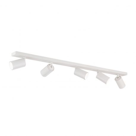 Plafoniere cu spoturi, Spoturi aplicate - Plafoniera cu 5 Spoturi stil minimalist modern SEAN alba