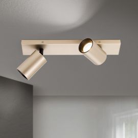 Plafoniere cu spoturi, Spoturi aplicate - Aplica de perete/tavan cu Spoturi stil minimalist modern SEAN 2L auriu