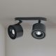 Plafoniere cu spoturi, Spoturi aplicate - Plafoniera cu 2 Spoturi LED directionabile SPECTER negru