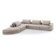 Coltare - Canapea modulara design LUX Lounge Club, Nuoro greige