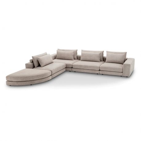 Coltare - Canapea modulara design LUX Lounge Club, Nuoro greige