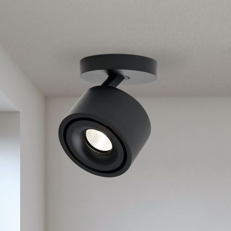 Plafoniere cu spoturi, Spoturi aplicate - Spot LED directionabil aplicat tavan SPECTER negru