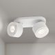 Plafoniere cu spoturi, Spoturi aplicate - Plafoniera cu 2 Spoturi LED directionabile SPECTER alba