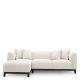 Coltare - Coltar LUX design LUX cu sezlong stanga Corso Lounge, Lyssa off-white