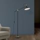 Lampadare - Lampadar/Lampa din metal reglabila stil vintage SCHILLER negru/patina