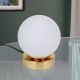 Veioze - Lampa LED dimabila cu Touch stil minimalist TRICIA alama/opal