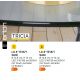 Veioze - Lampa LED dimabila cu Touch stil minimalist TRICIA alama/opal