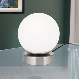 Veioze - Lampa LED dimabila cu Touch stil minimalist TRICIA satin/opal