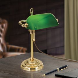 Veioze - Veioza/Lampa de masa stil clasic HARVARD alama/verde