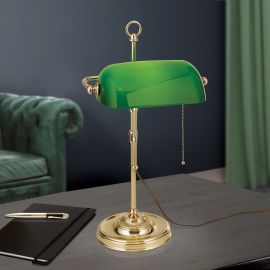 Veioze - Veioza/Lampa de masa stil clasic HARVARD H-53cm alama/verde