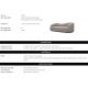 Canapele - Canapea design elegant LUX Divisadero, Reve greige