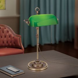 Veioze - Veioza/Lampa de masa stil clasic HARVARD H-53cm patina/verde