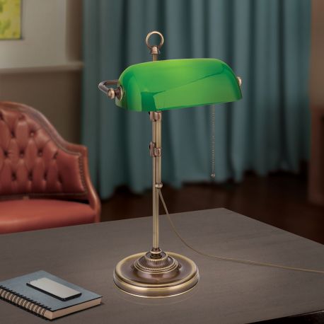 Veioze - Veioza/Lampa de masa stil clasic HARVARD H-53cm patina/verde