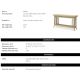 Console - Consola din ratan natural design LUX Saba