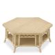 Masute Living - Masuta de cafea din ratan natural design LUX Saba Hexagon