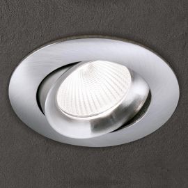 Spoturi tavan fals - Spot incastrabil tavan directionabil CHOICE crom satin D-9cm