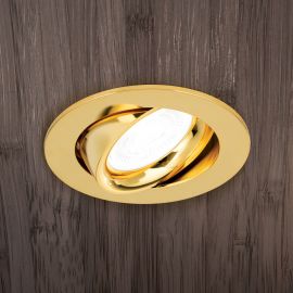 Spoturi tavan fals - Spot incastrabil tavan directionabil CHOICE auriu D-9cm