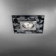 Spoturi tavan fals - Spot incastrabil tavan directionabil cu sticla decorativa CLASA crom satin/negru