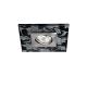 Spoturi tavan fals - Spot incastrabil tavan directionabil cu sticla decorativa CLASA crom satin/negru