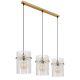 Pendule, Lustre suspendate - Lustra moderna cu 3 pendule GORLEY auriu