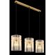 Pendule, Lustre suspendate - Lustra moderna cu 3 pendule GORLEY auriu