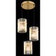 Pendule, Lustre suspendate - Lustra moderna cu 3 pendule GORLEY auriu