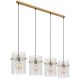 Pendule, Lustre suspendate - Lustra moderna cu 4 pendule GORLEY auriu