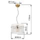 Pendule, Lustre suspendate - Lustra moderna suspendata GORLEY auriu, 40cm