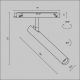 Spoturi, Proiectoare pe sina - Spot LED, accesoriu pentru sina magnetica Exility, Focus T negru