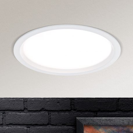 Spoturi tavan fals - Spot LED incastrabil tavan SPOCK D-17cm alb