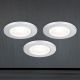 Spoturi tavan fals - Set de 3 Spoturi LED incastrabile tavan ARTIST D-4,4cm argintiu