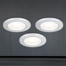Spoturi tavan fals - Set de 3 Spoturi LED incastrabile tavan ARTIST D-4,4cm argintiu
