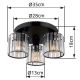 Lustre aplicate - Lustra aplicata moderna JORDANA 3L