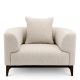 Fotolii - Fotoliu confortabil design LUX Brannan, Boucle chalk white