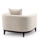 Fotolii - Fotoliu confortabil design LUX Brannan, Boucle chalk white