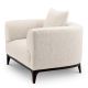 Fotolii - Fotoliu confortabil design LUX Brannan, Boucle chalk white