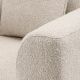 Fotolii - Fotoliu confortabil design LUX Brannan, Boucle chalk white
