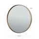 Oglinzi - Oglinda decorativa design modern CARLO auriu D-61cm