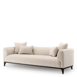 Canapele - Canapea confortabila design LUX Brannan, Boucle chalk white