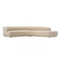 Canapea design LUX Cordova, Boucle sonata crem
