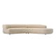 Canapea design LUX Cordova, Boucle sonata crem