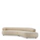 Canapele - Canapea design LUX Cordova, Boucle sonata crem